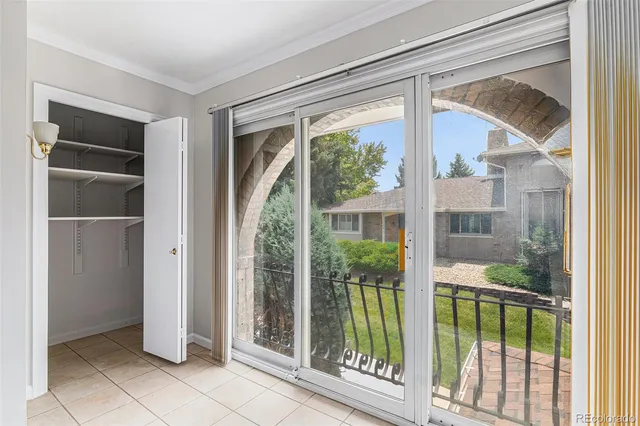 a view of front door