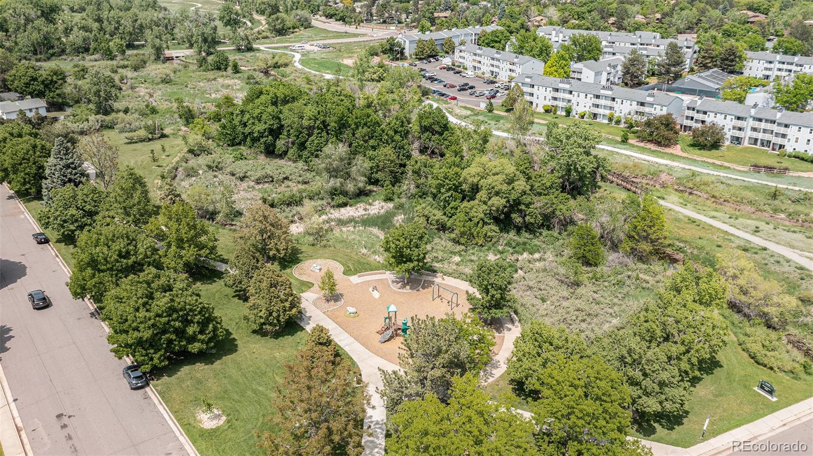 3210 South Oneida Way Denver, CO 80224 - Photo 21 of 28 an aerial view of residential house with outdoor space