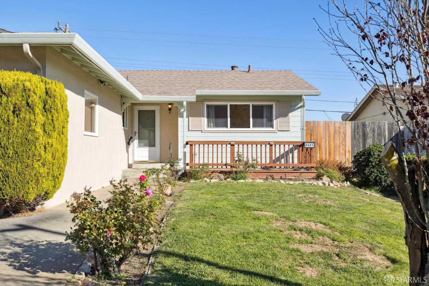 2521 Sherwood Drive San Bruno, CA 94066 - Photo 2 of 39 a front view of a house with a yard