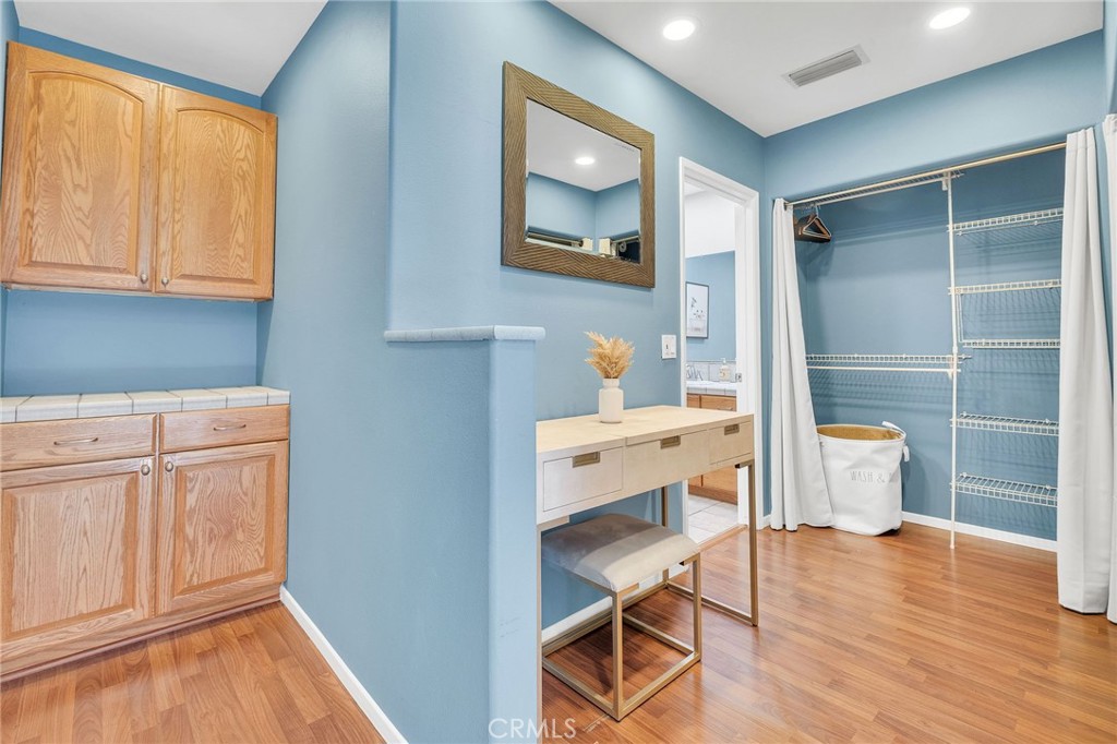 4838 Fidler Avenue Long Beach, CA 90808 - Photo 28 of 56 Built In Linen Cabinets in Primary Bedroom En Suite Full Bathroom Area.