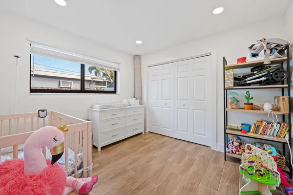 a storage room with toys