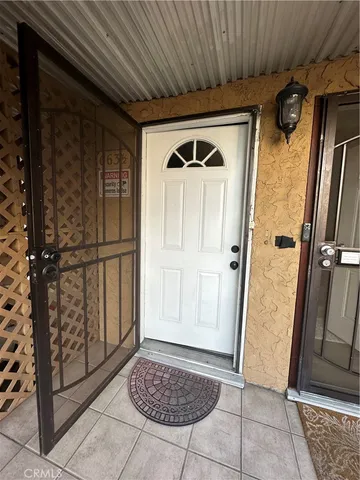 a view of front door of a house
