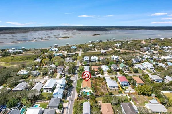 a view of city and ocean