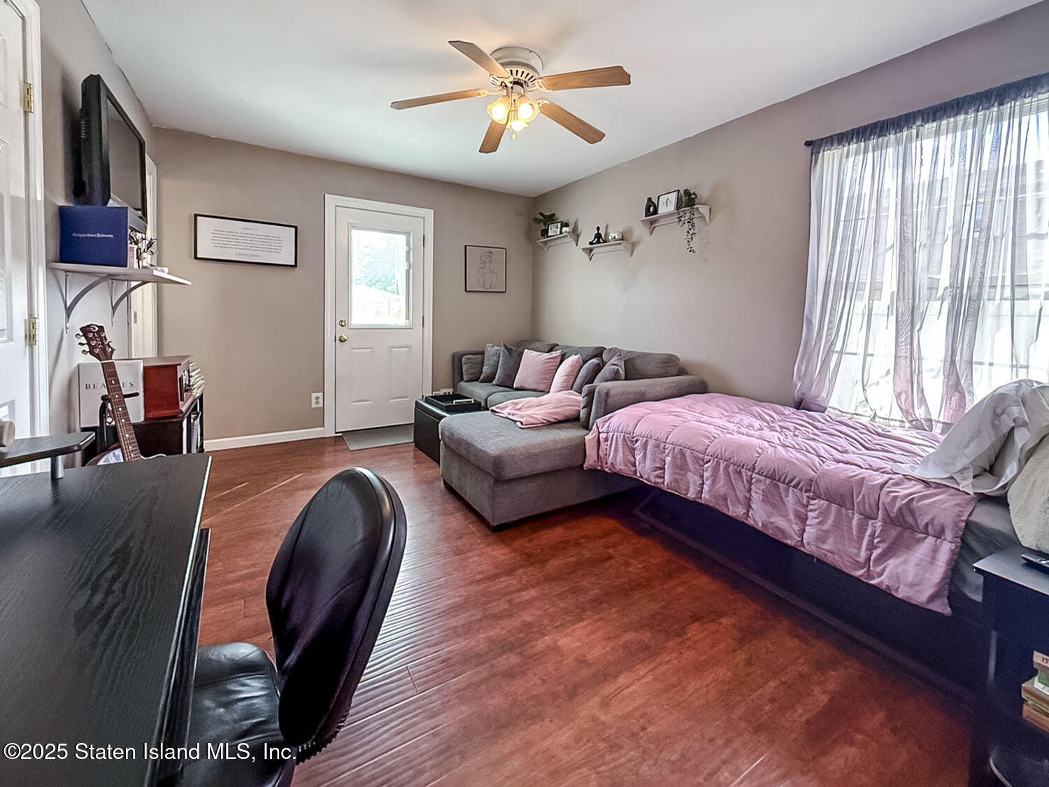 7 Cherry Bend Drive Howell, NJ 07731 - Photo 14 of 27 a bedroom with double bed and a chandelier