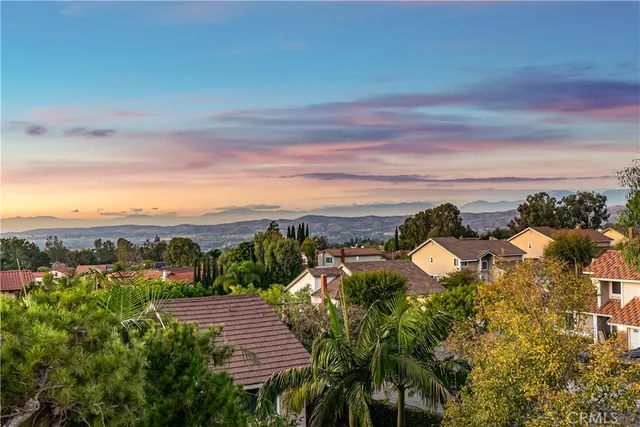a view of a city with an ocean view