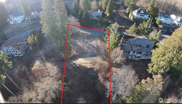 a view of a lake with a mountain