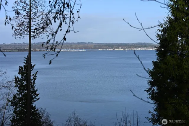 a view of pathway with a yard