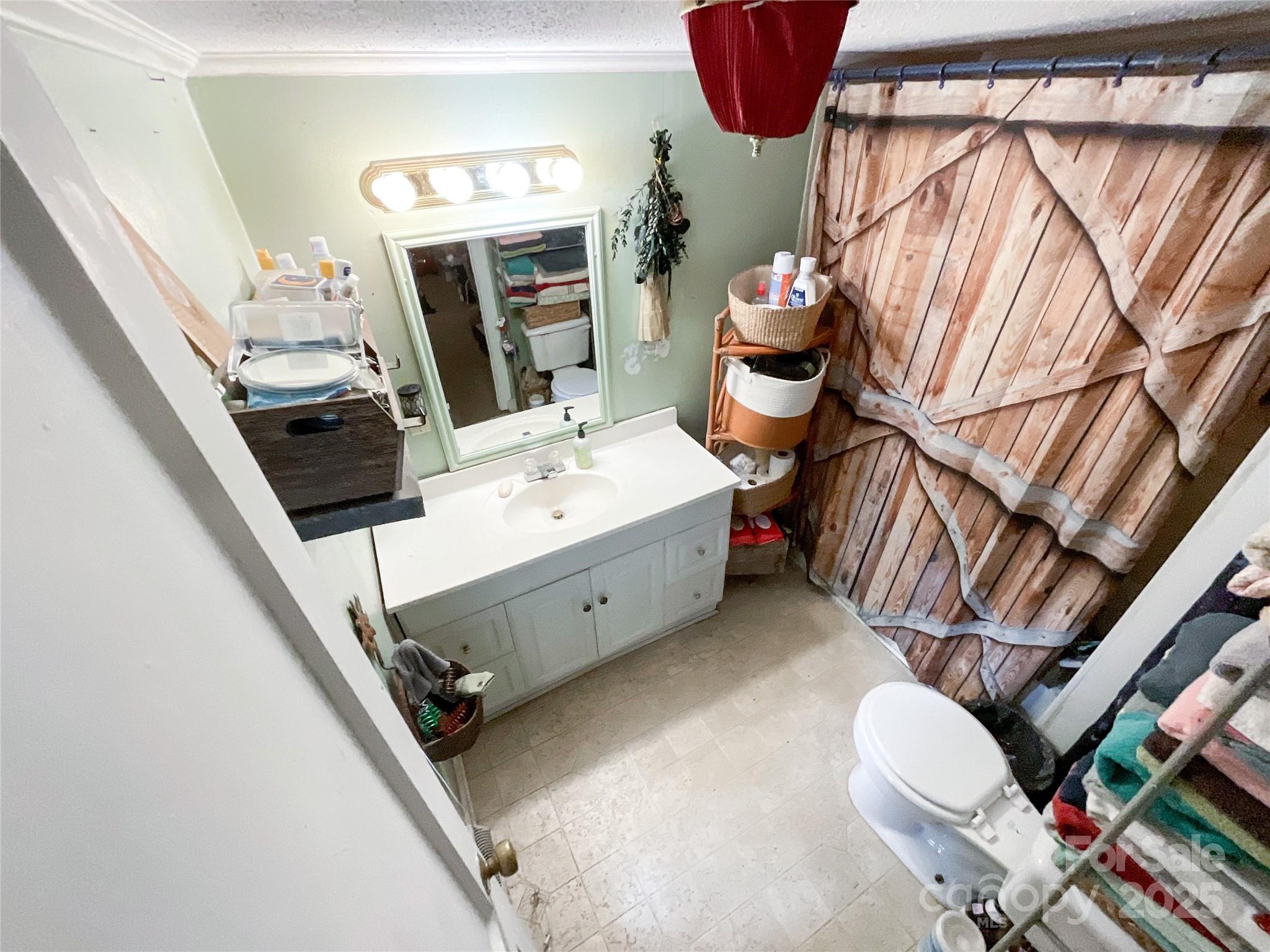 17837 Porter Hill Road Norwood, NC 28128 - Photo 36 of 37 a bathroom with a sink mirror and toilet