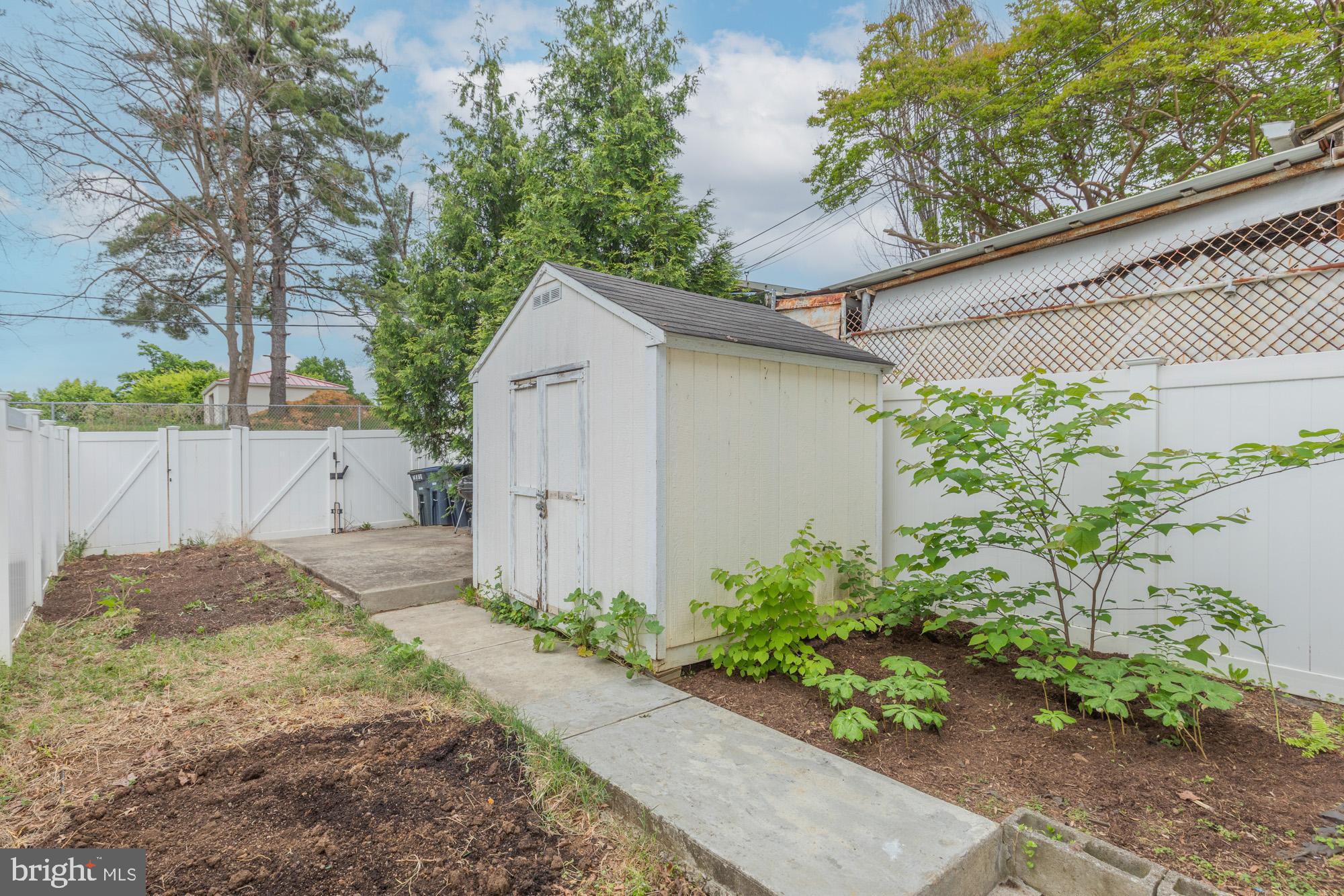 116 V Street Northeast Washington, DC 20002 - Photo 25 of 26 Back Yard with Storage Shed