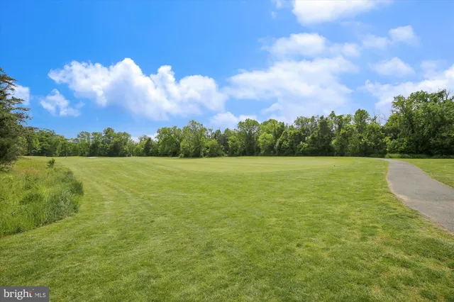 a view of an ocean and a yard