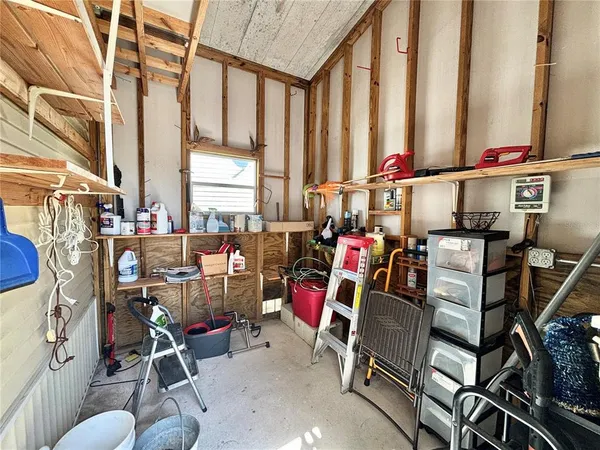 a view of storage and utility room