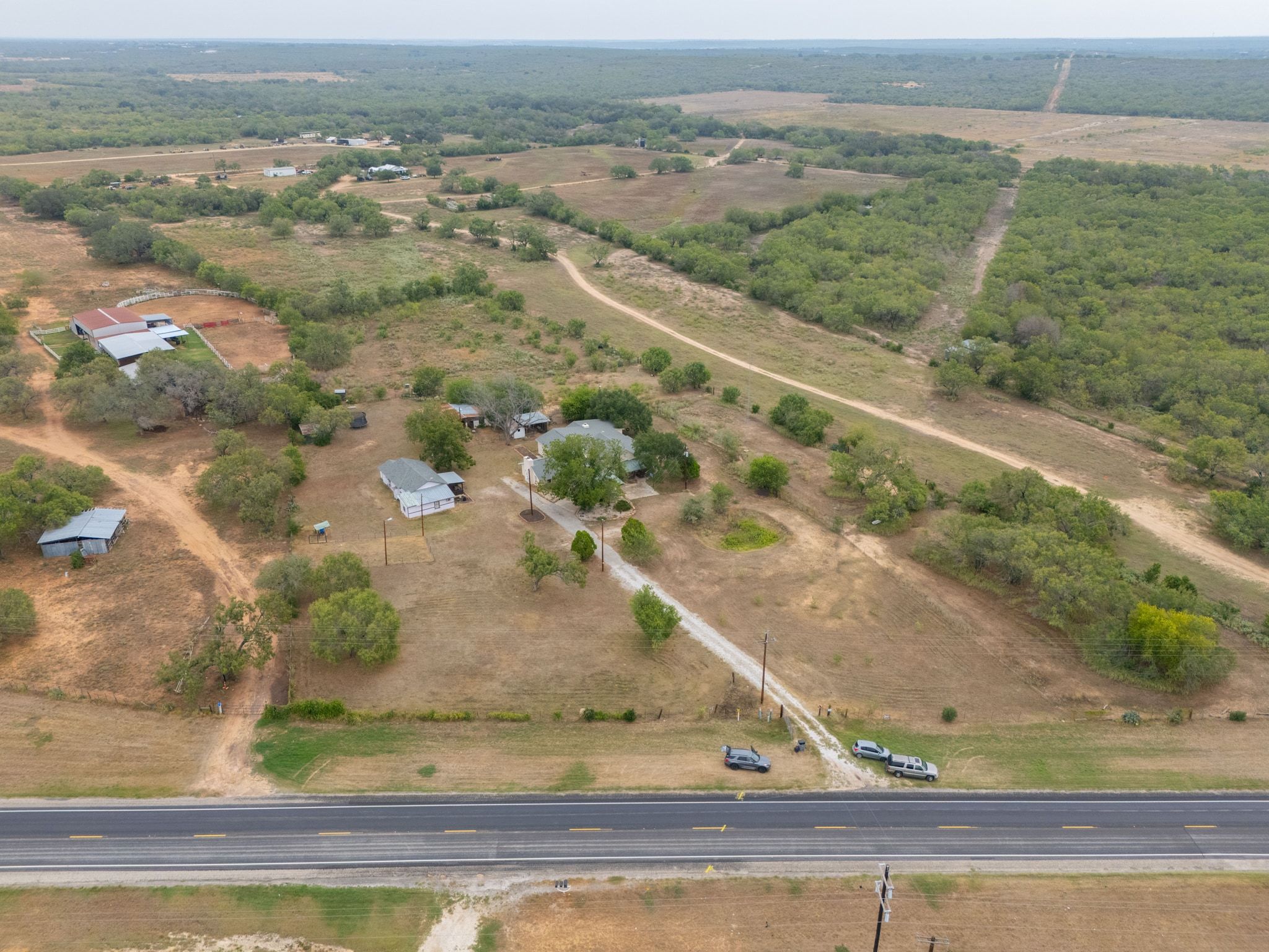 4598 Highway 173 Devine, TX 78016 - Photo 34 of 40 Aerial overview of property's location with rural landscape