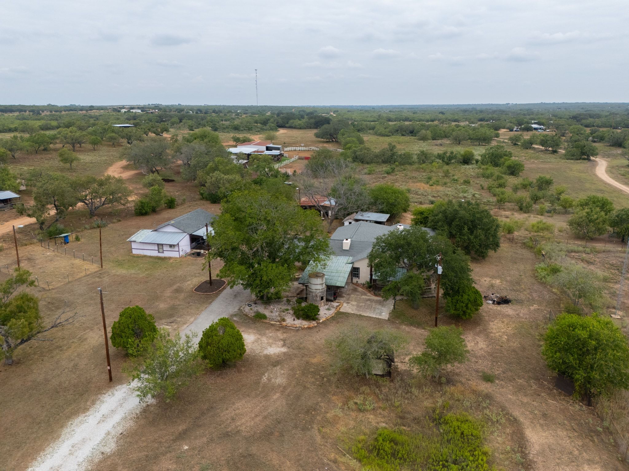 4598 Highway 173 Devine, TX 78016 - Photo 36 of 40 Aerial view of property's location with rural landscape