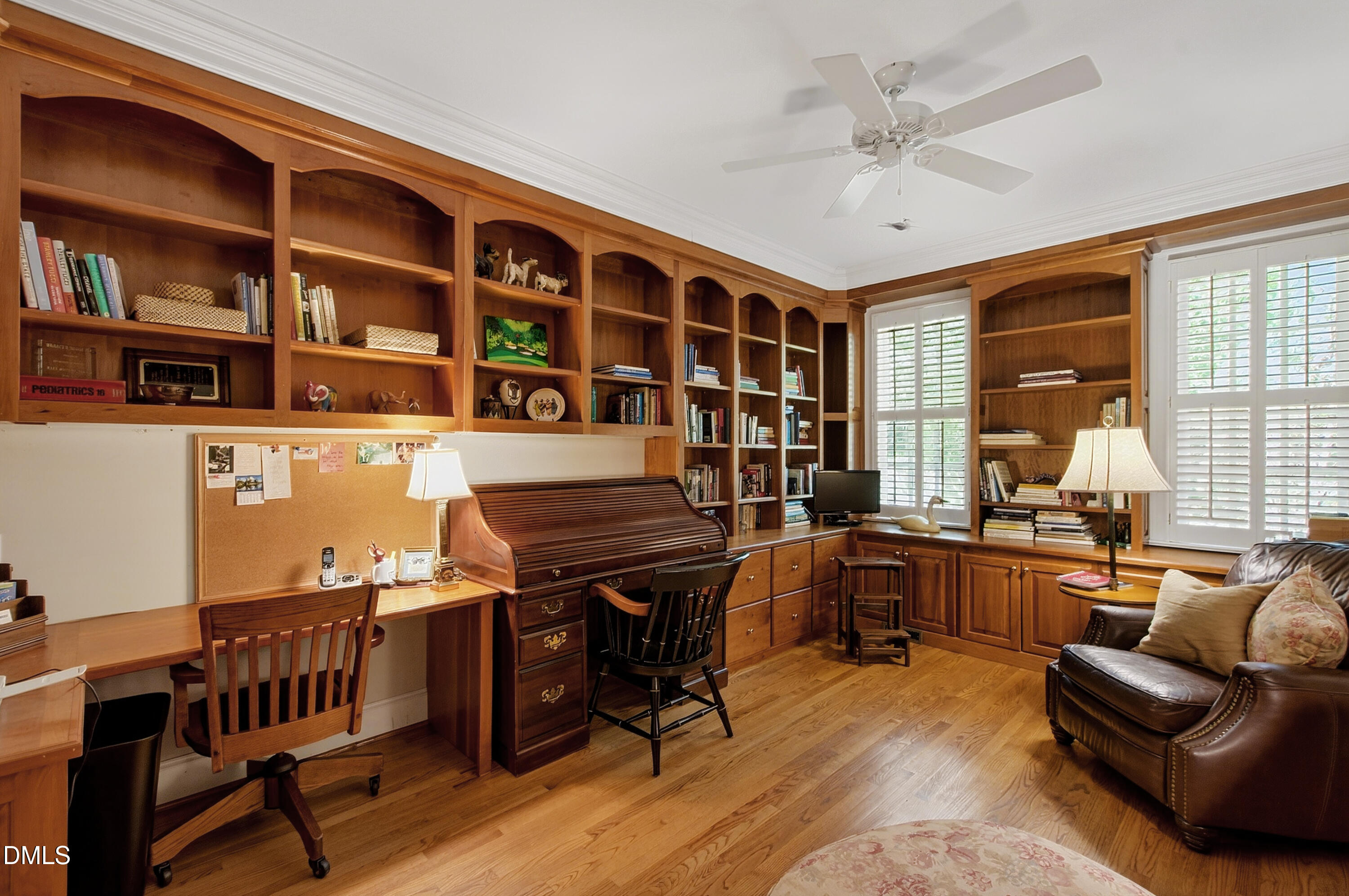 3708 Lubbock Drive Raleigh, NC 27612 - Photo 24 of 64 a view of a workspace with furniture and a window