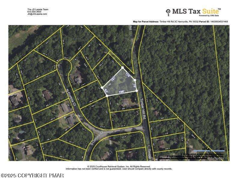 3 C Timber Hill Road Henryville, PA 18332 - Photo 5 of 7 CRS Data - Property Map for Timber Hill