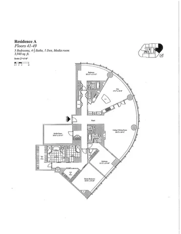 $3,695,000 | 401 North Wabash Avenue, Unit 48A, Chicago, IL 60611