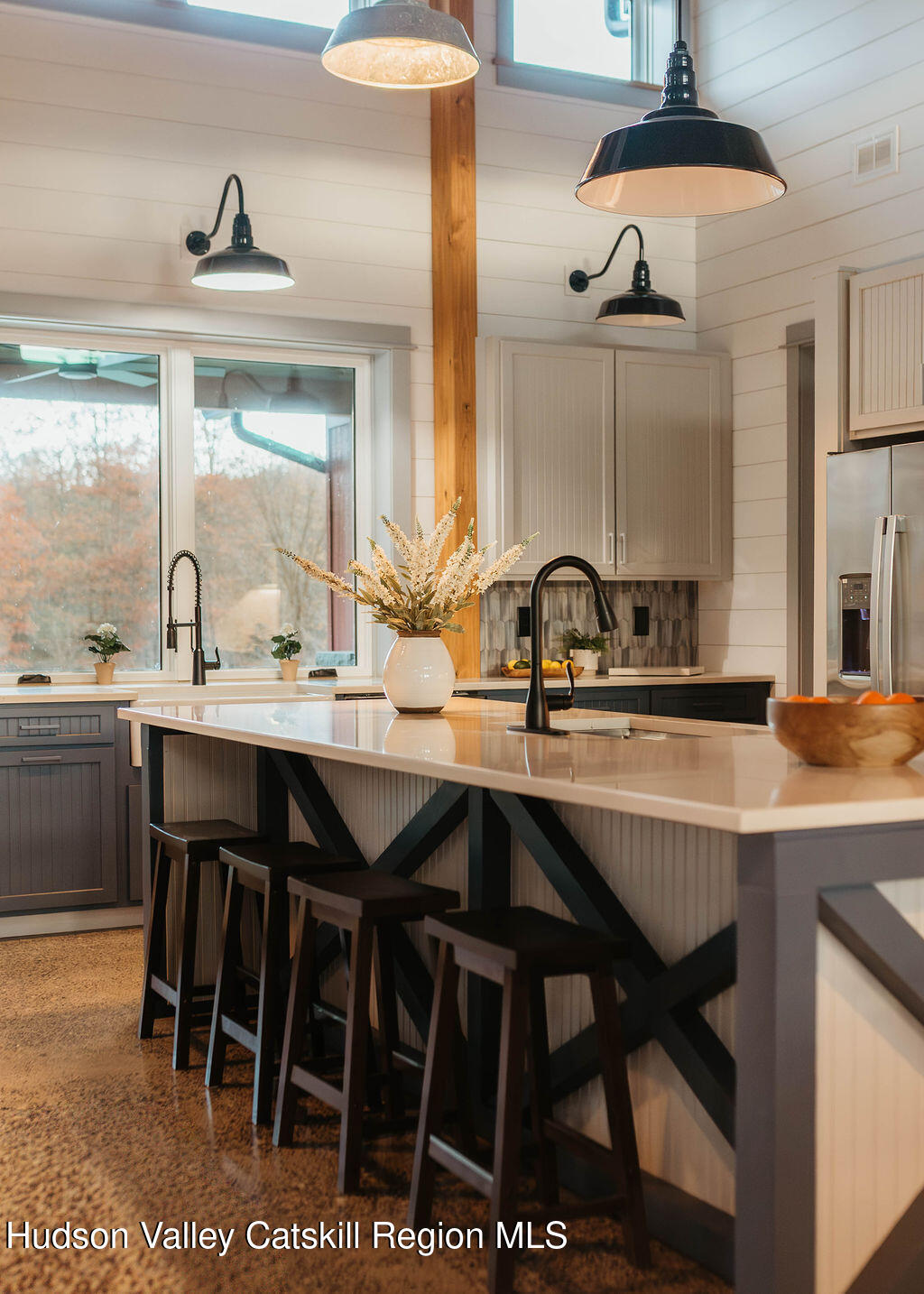 1248 Albany Post Road Gardiner, NY 12525 - Photo 13 of 44 a kitchen with a sink and a large window