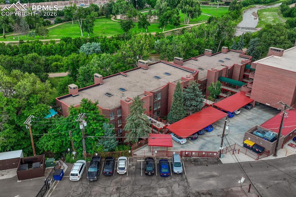 75 East Boulder Street Colorado Springs, CO 80903 - Photo 50 of 50 an aerial view of a houses with yard