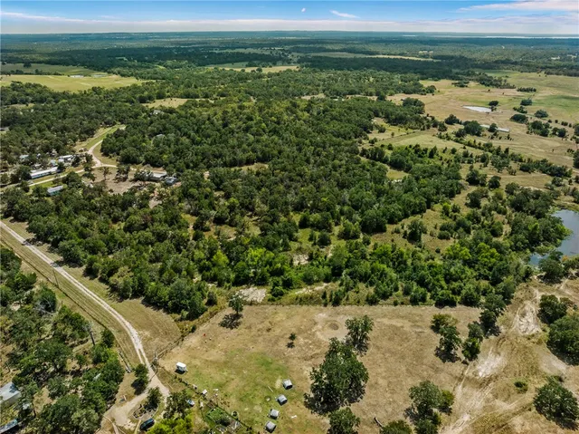 a view of a lake with a city