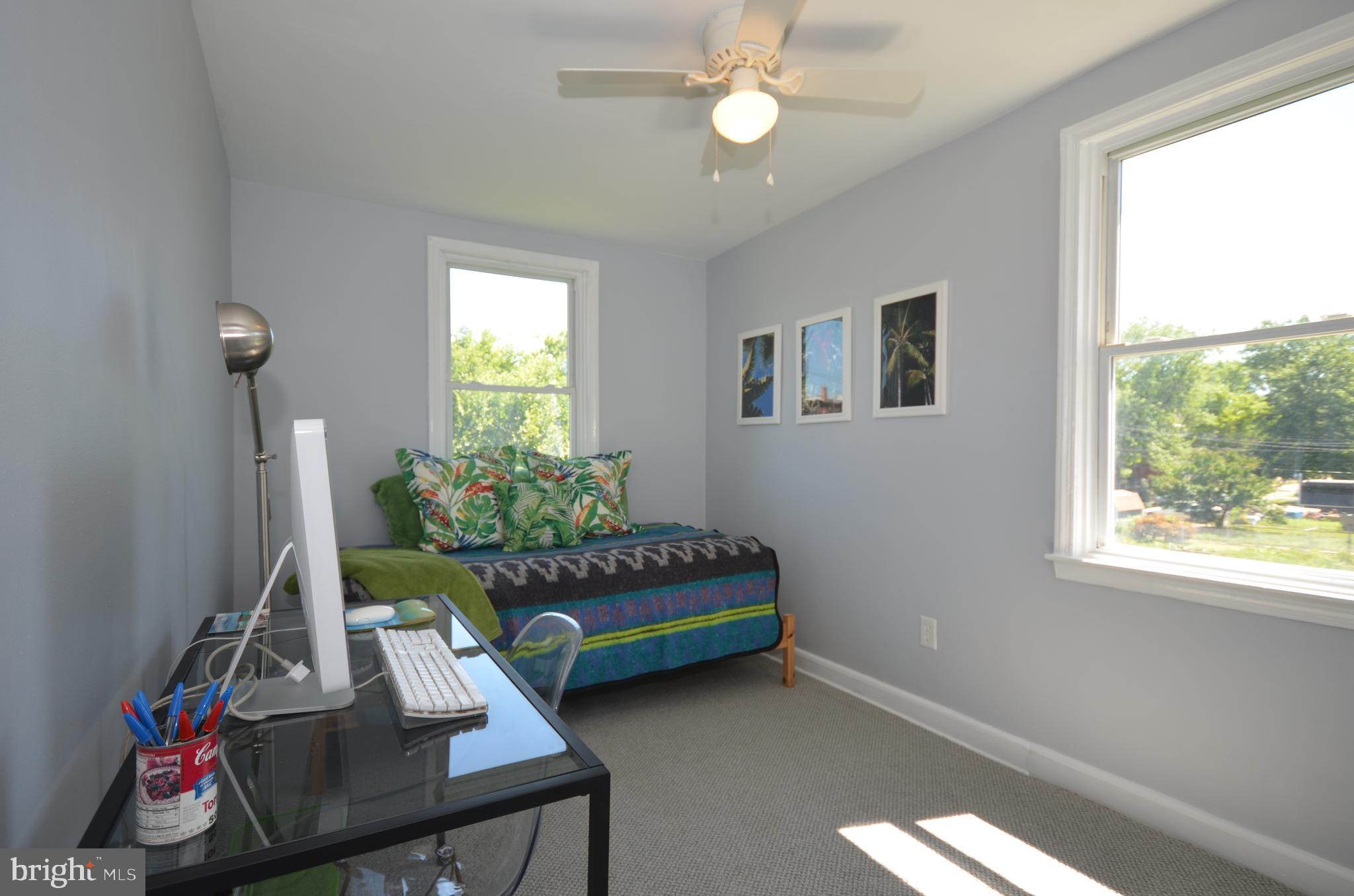 3665 Clarenell Road Baltimore, MD 21229 - Photo 12 of 42 Bedroom 2 with new carpet and ceiling fan