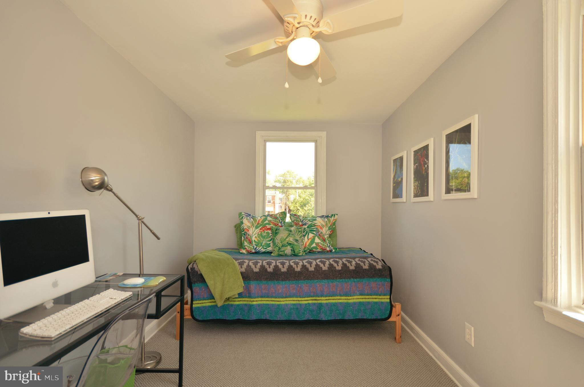 3665 Clarenell Road Baltimore, MD 21229 - Photo 14 of 42 Bedroom 2 with new carpet and ceiling fan