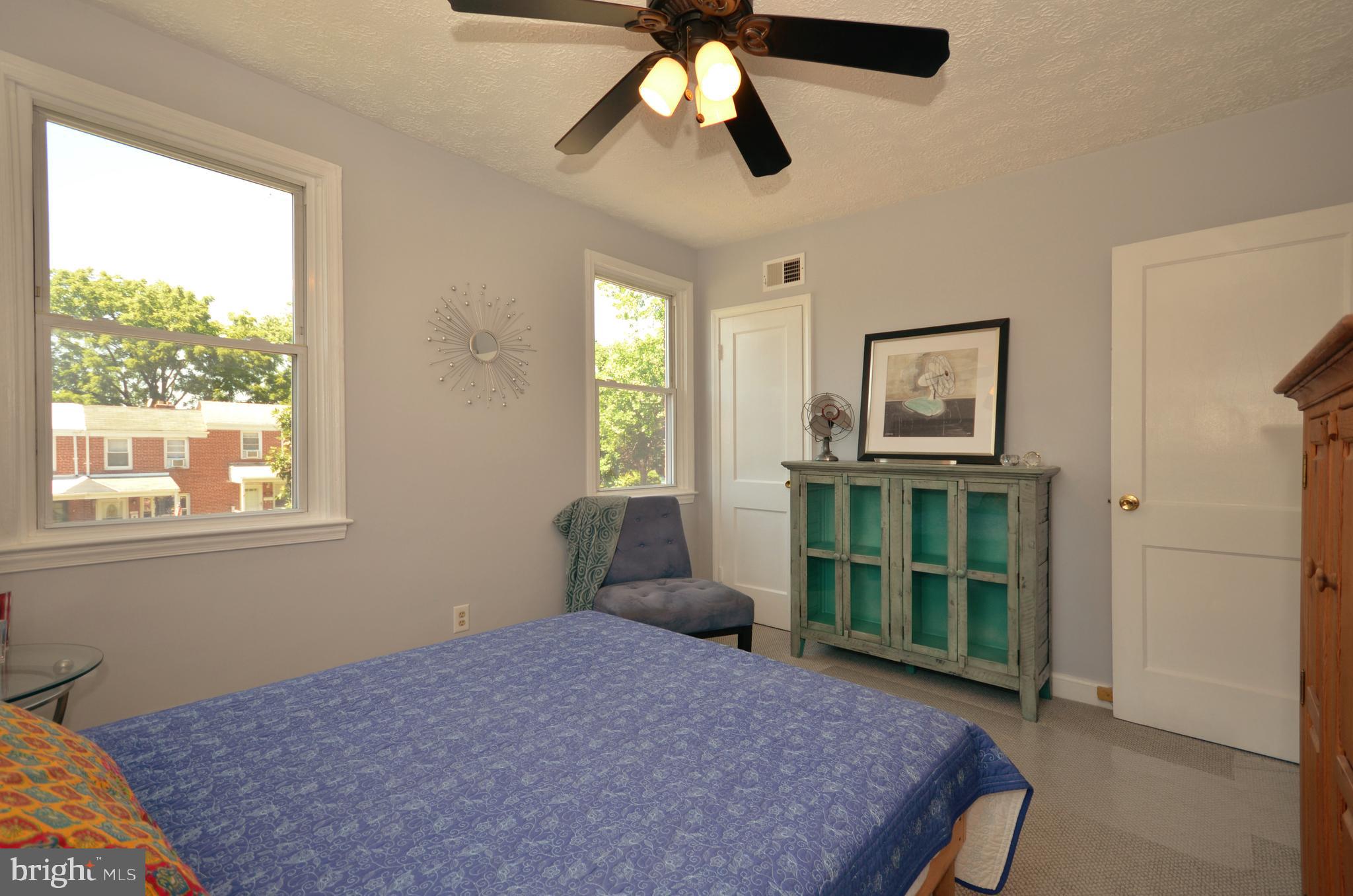 3665 Clarenell Road Baltimore, MD 21229 - Photo 10 of 42 Master bedroom with new carpet and ceiling fan