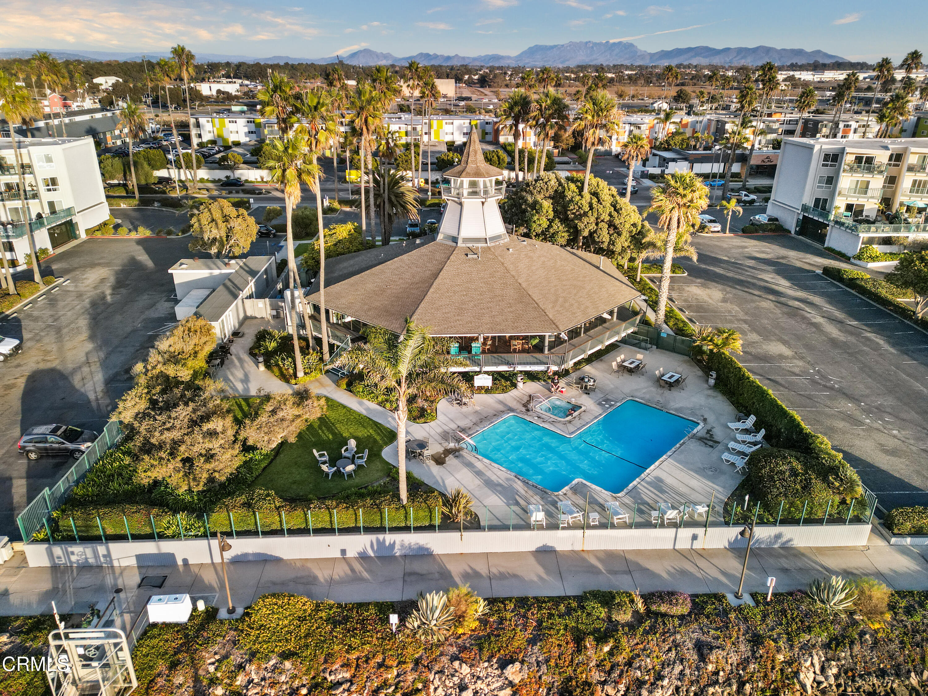 3101 Peninsula Road, Unit 107 Oxnard, CA 93035 - Photo 22 of 24 an aerial view of residential houses with outdoor space