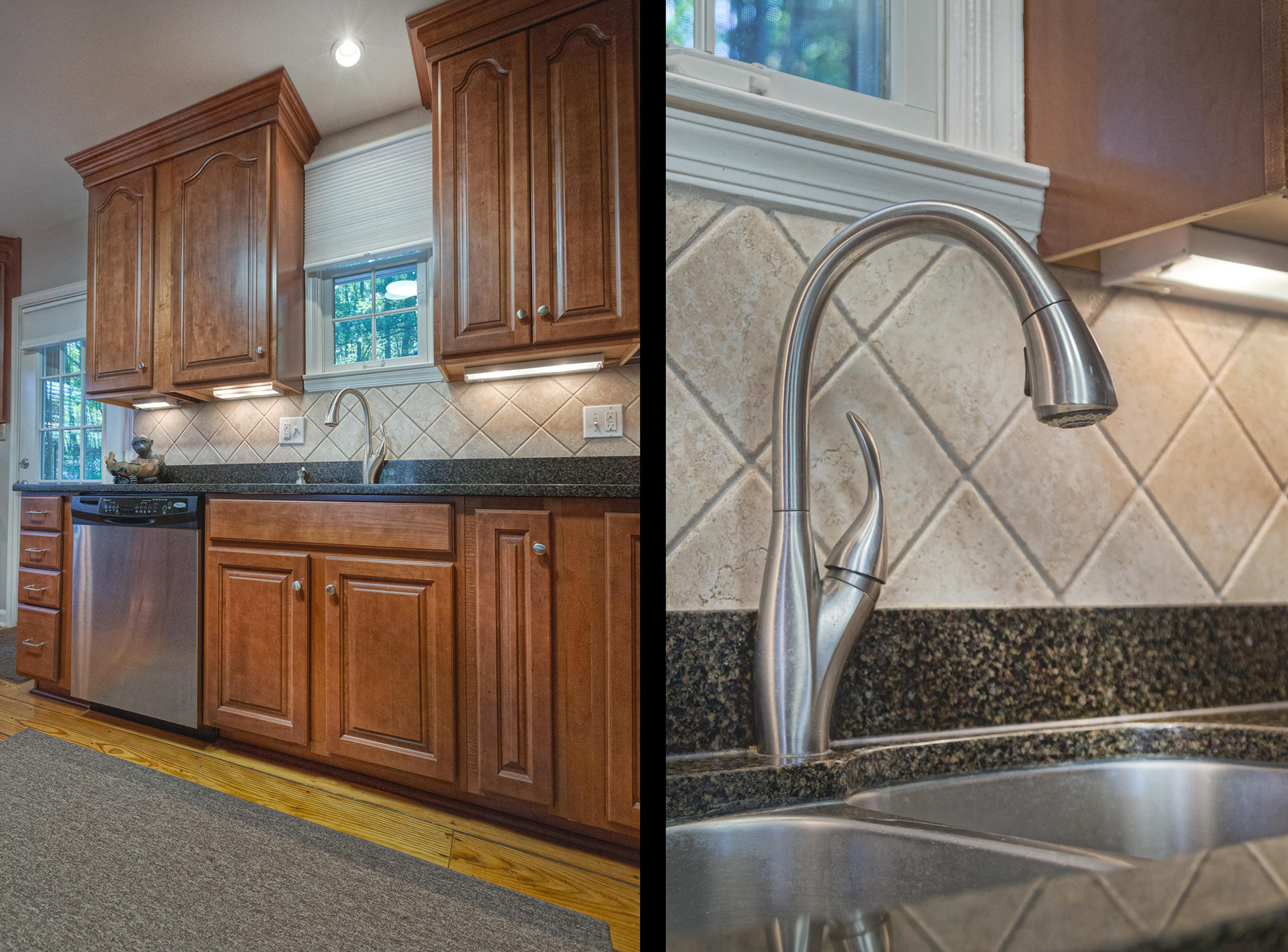 5233 Falcon Ridge Road Roanoke, VA 24018 - Photo 18 of 50 a bathroom with a granite countertop sink and a mirror