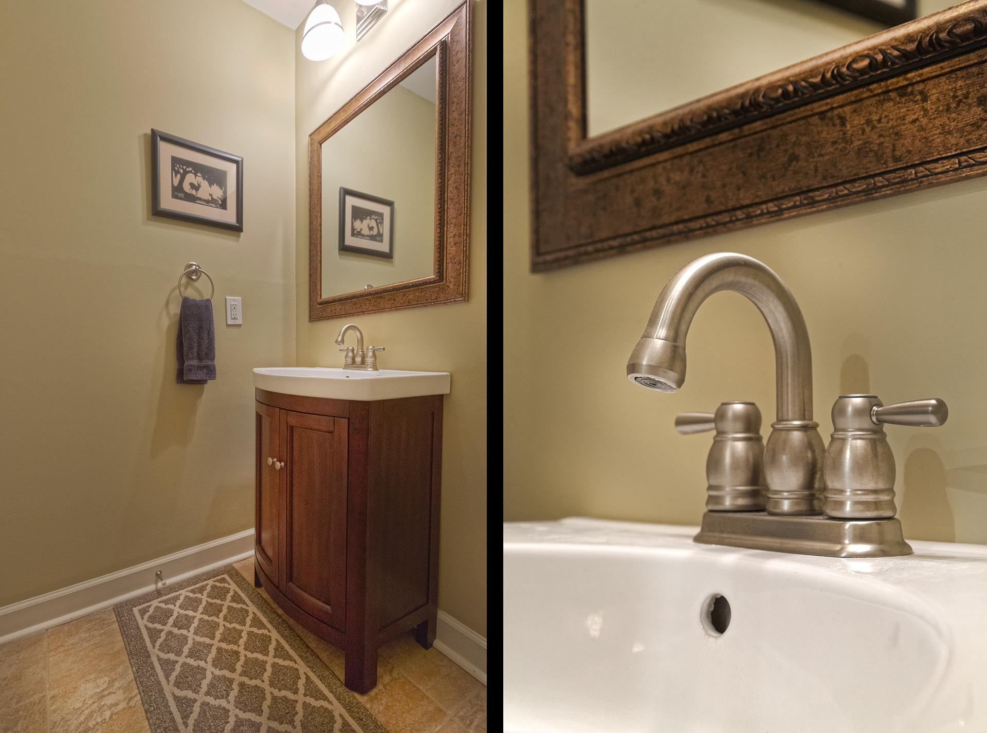 5233 Falcon Ridge Road Roanoke, VA 24018 - Photo 21 of 50 a bathroom with a sink and a mirror