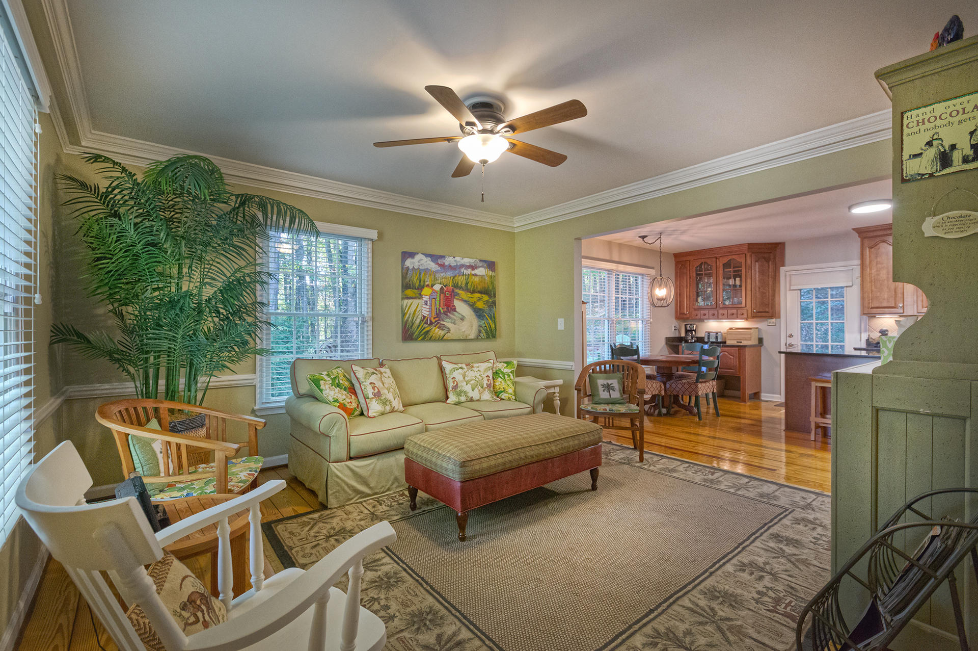 5233 Falcon Ridge Road Roanoke, VA 24018 - Photo 34 of 50 a living room with furniture and a chandelier