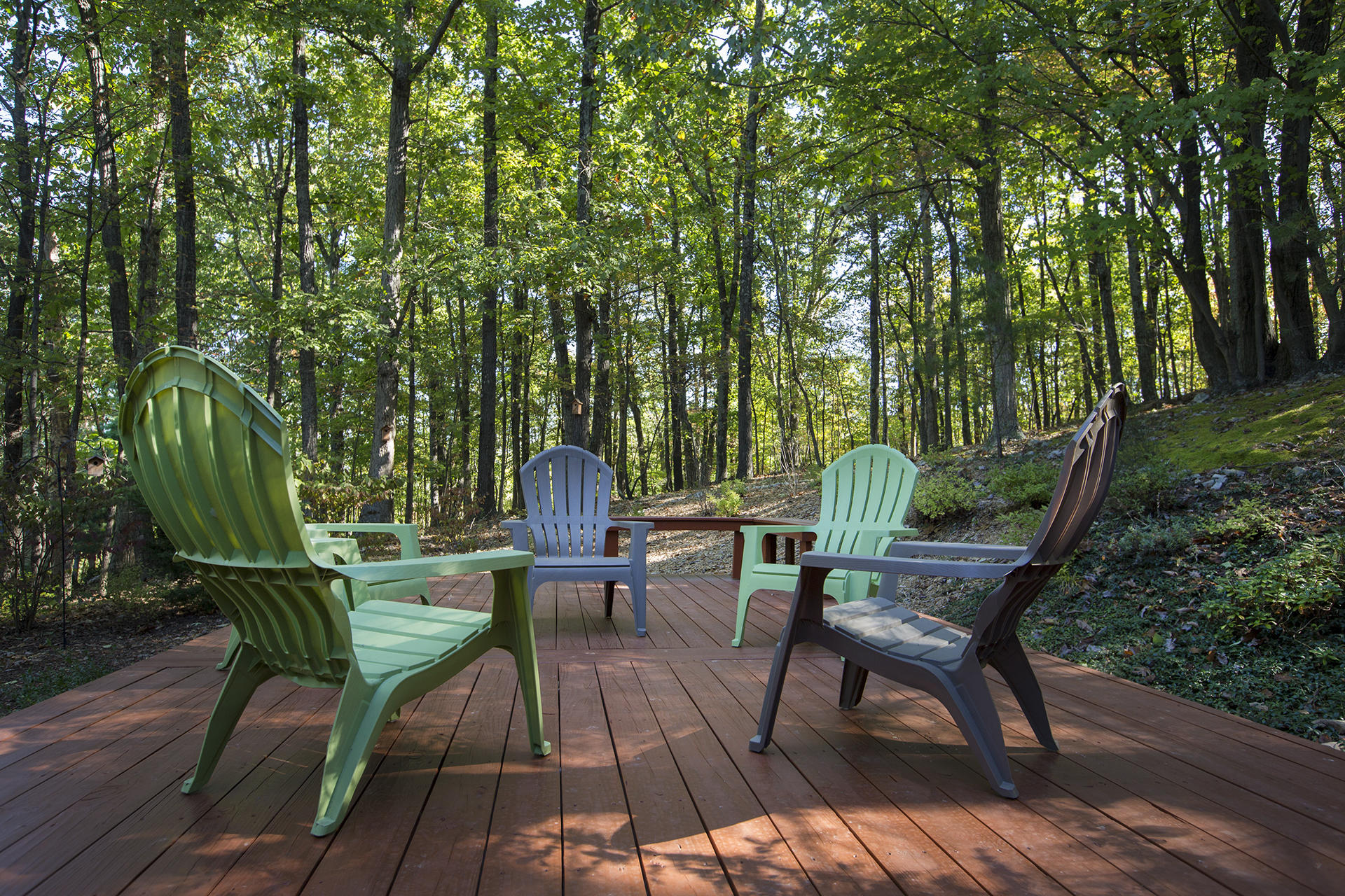 5233 Falcon Ridge Road Roanoke, VA 24018 - Photo 43 of 50 a view of a chairs and table in patio next to a yard