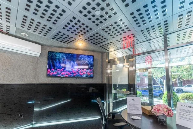 a room with furniture