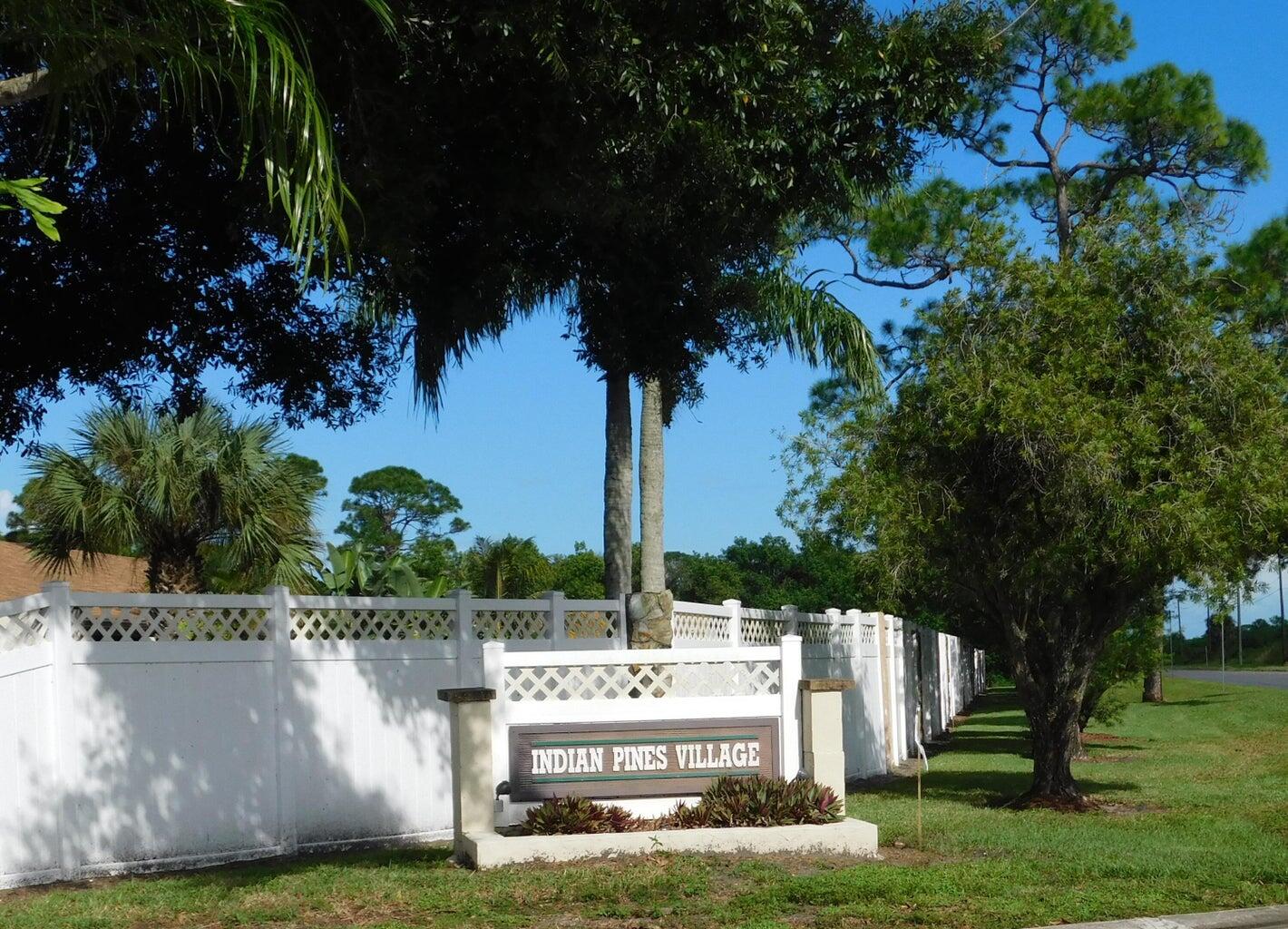 6032 Indrio Road, Unit 8 Fort Pierce, FL 34951 - Photo 22 of 26 Indian Pines sign