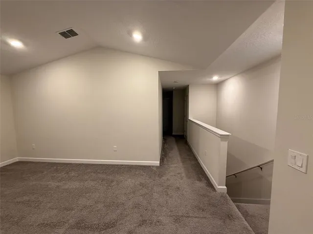 an entryway in a hall with an entryway