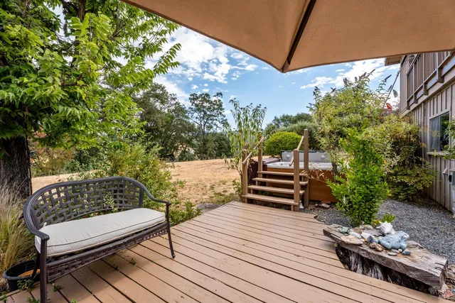 a view of a outdoor seating area