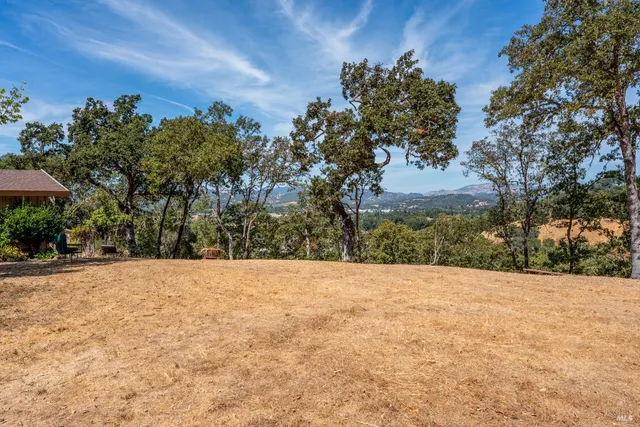 a view of an outdoor space and a yard