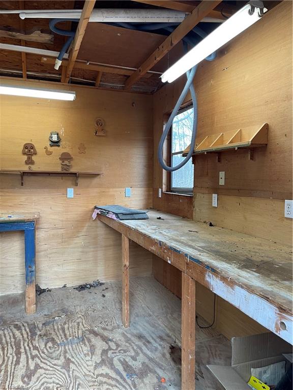 1510 Holly Grove Road Lexington, NC 27292 - Photo 14 of 18 View 1 inside wood working shop/ storage building.