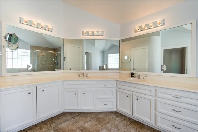 a bath tub sitting next to a window