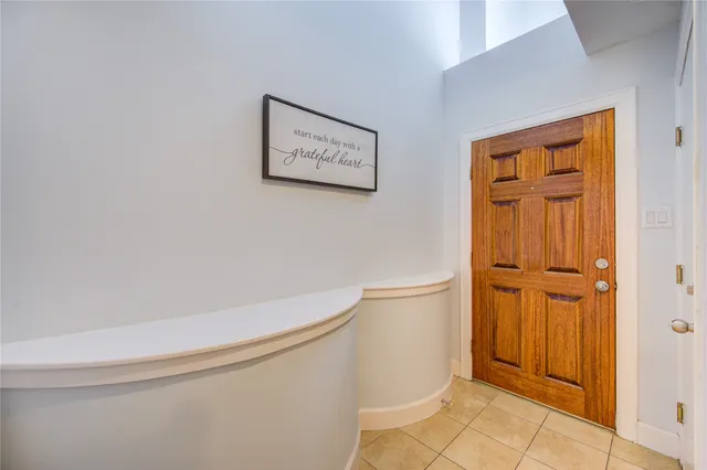 a view of a hallway with closet