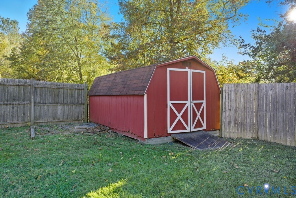 1601 Holly Hills Road Powhatan, VA 23139 - Photo 26 of 32 View of shed featuring a fenced backyard