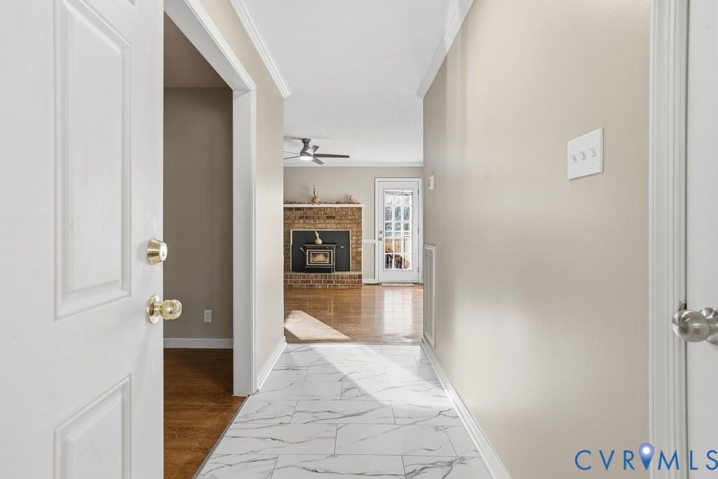 1601 Holly Hills Road Powhatan, VA 23139 - Photo 3 of 32 Corridor with new LVP tile floor