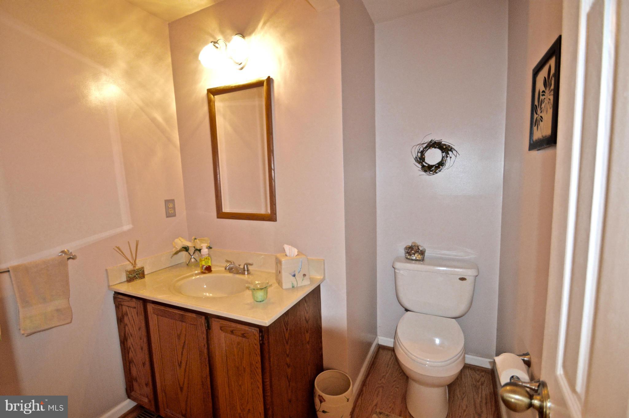 3800 Roop Road New Windsor, MD 21776 - Photo 9 of 29 a bathroom with a toilet sink vanity and mirror
