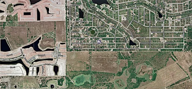 an aerial view of a house with balcony