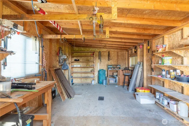 a view of storage and utility room