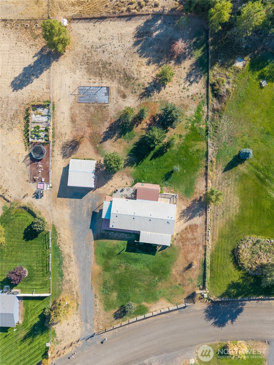 4331 Rd K 2 Street Northeast Moses Lake, WA 98837 - Photo 34 of 38 an aerial view of a house with a yard