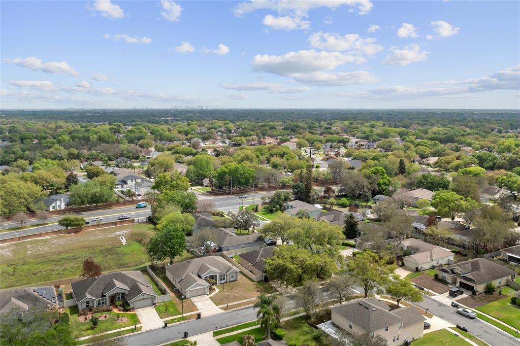 1073 Turtle Lake Court Ocoee, FL 34761 - Photo 42 of 46 an aerial view of a city with lots of residential buildings