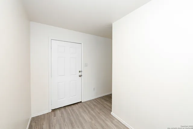 a backyard of a house