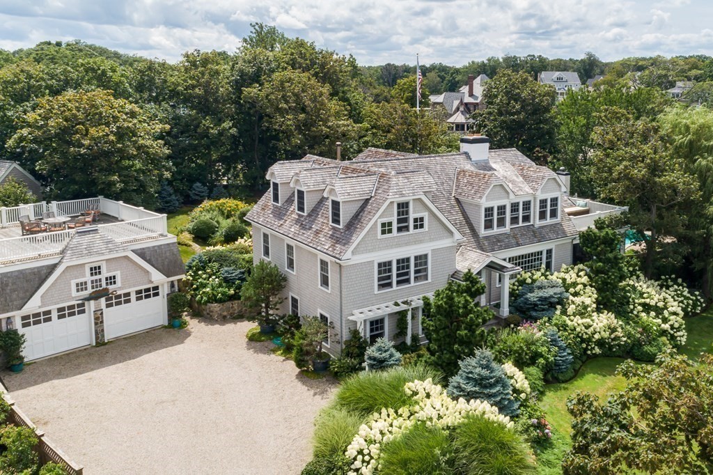 363 Jerusalem Road Cohasset, MA 02025 - Photo 6 of 42 an aerial view of a house with a garden