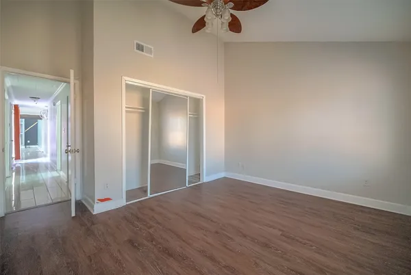 wooden floor in an empty room