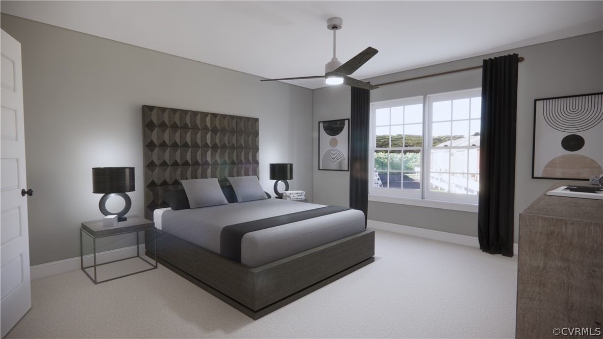 6941 Dunton Road Chesterfield, VA 23832 - Photo 7 of 7 a bedroom with a bed lamp closet and window